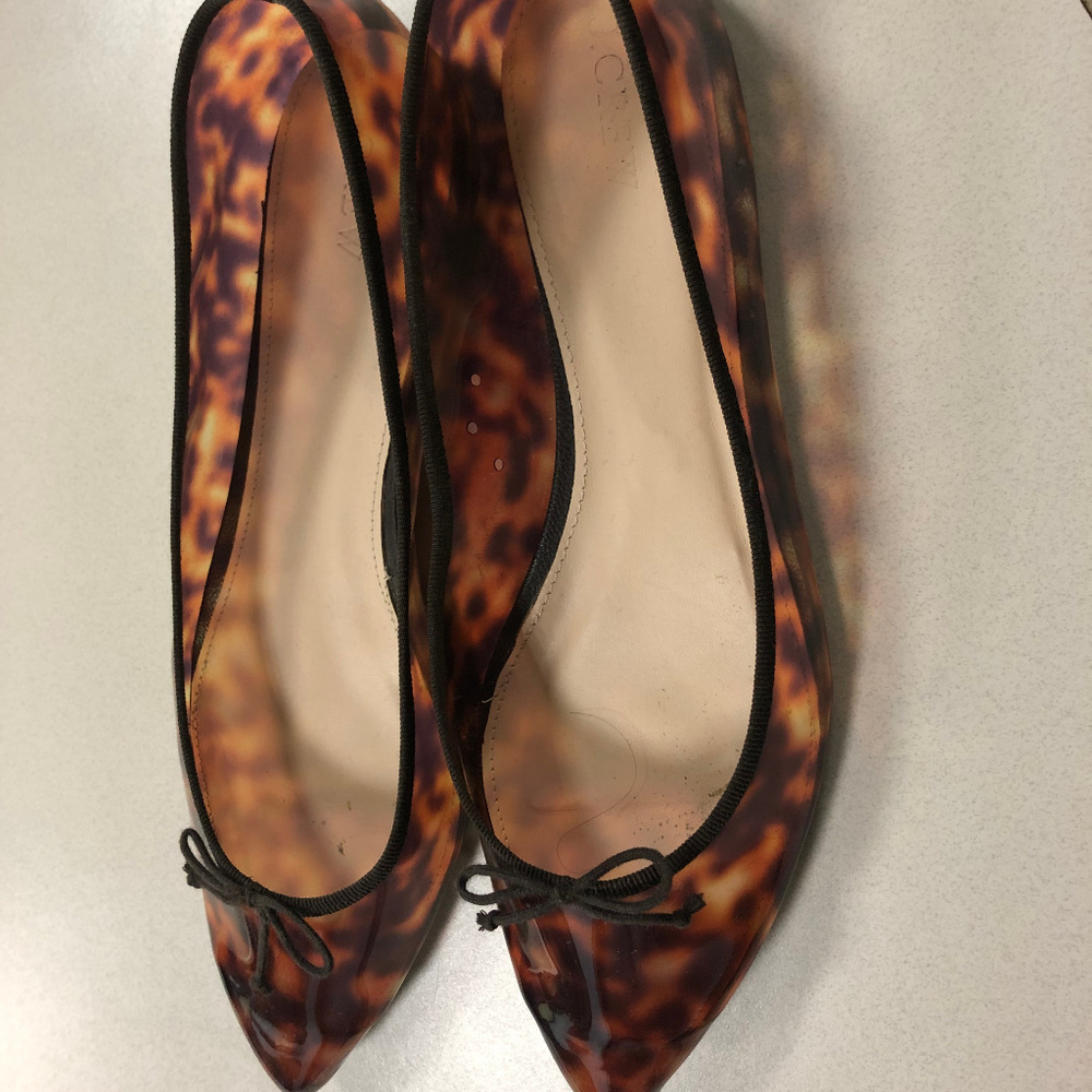 JCrew Leopard Flats